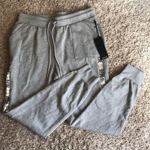 Bebe sport heather gray joggers - size L